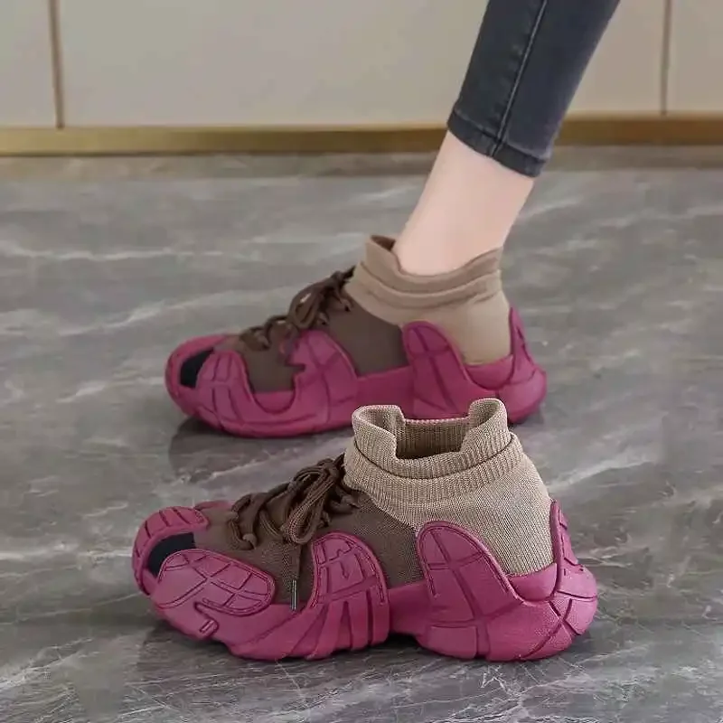 Женские туфли на высокой платформе Новая удобная и элегантная женская обувь