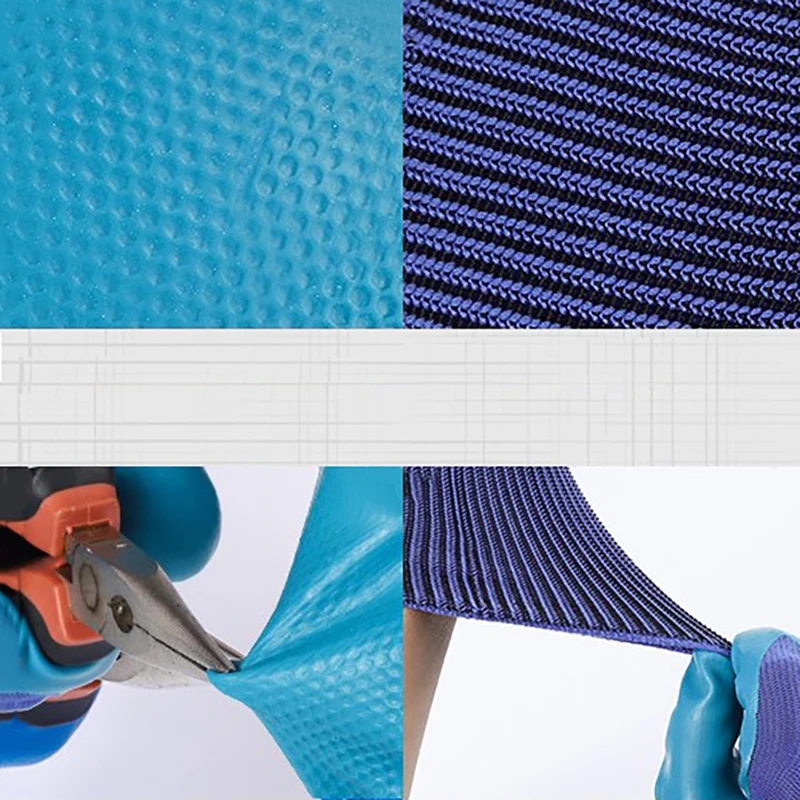 Прочные латексные рабочие перчатки износостойкие нескользящие защитные садовые