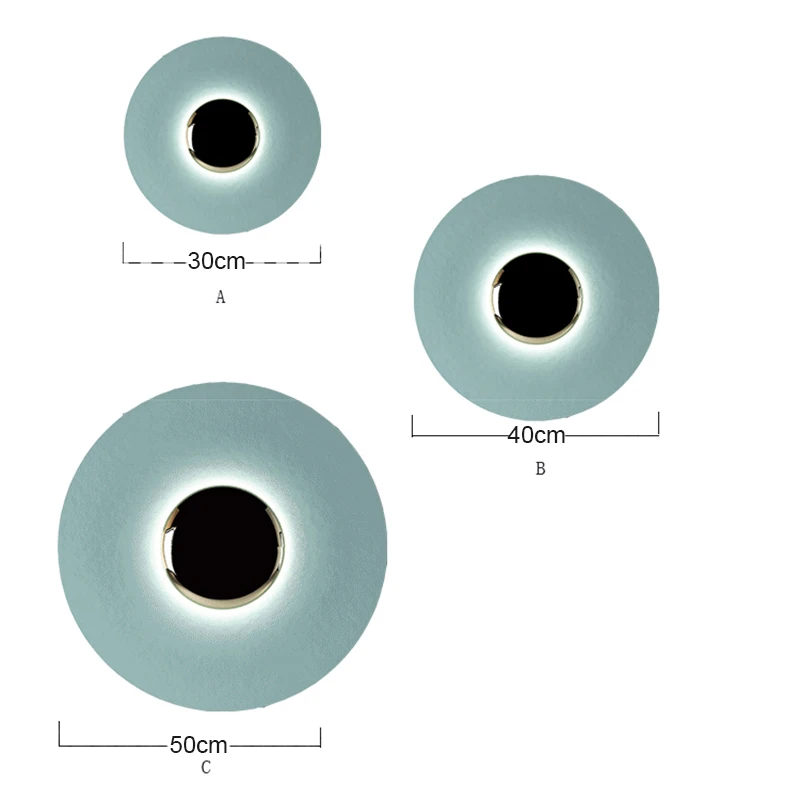 Круглый светодиодный настенный светильник