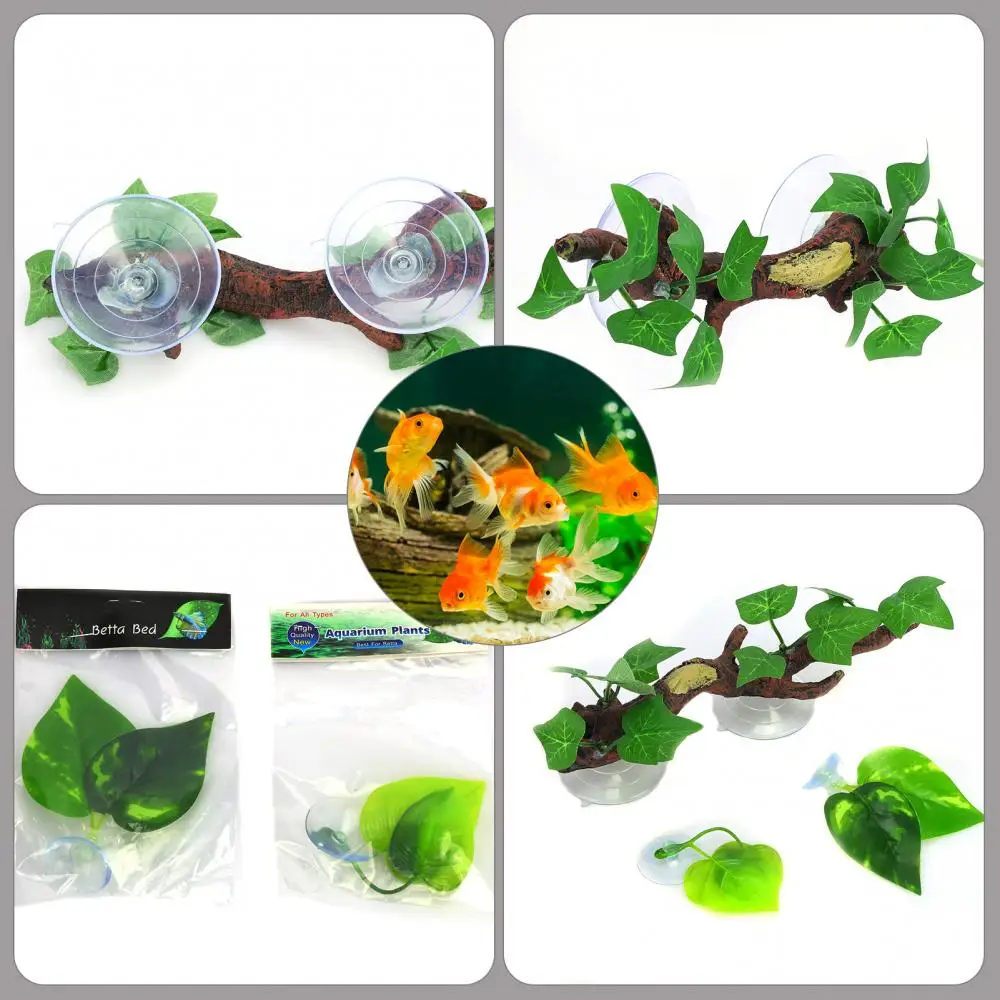 Искусственные рептилии ствол дерева ветки листья имитация виноградной лозы