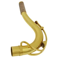 woodwind instrument parts brass tenor bb saxophone sax bend neck with leather pad spring cork 27 5mm saxophone accessores