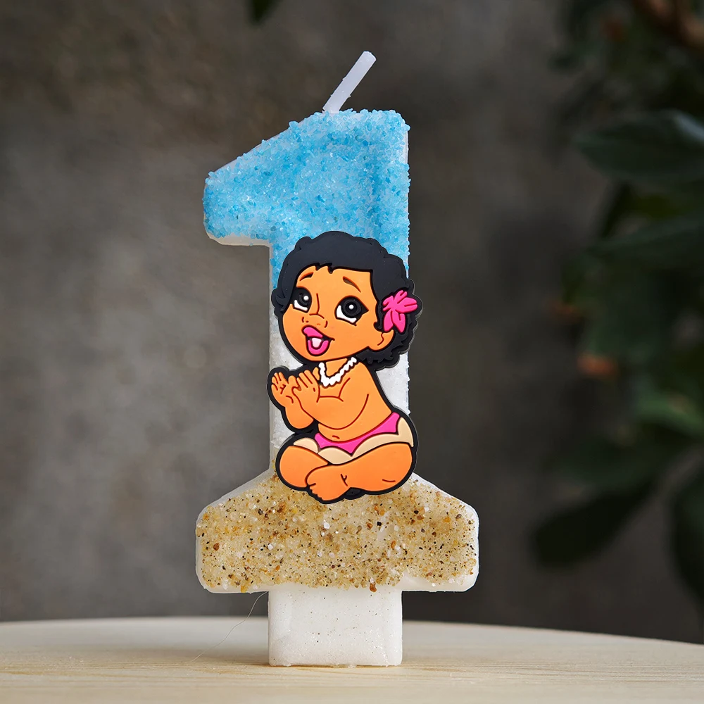 

Милая свеча-цифра Моана (0-9) для украшения торта на день рождения, топпер для торта на день рождения в стиле Моана, украшение для вечеринки в честь дня рождения, подарок для малыша на Baby Shower