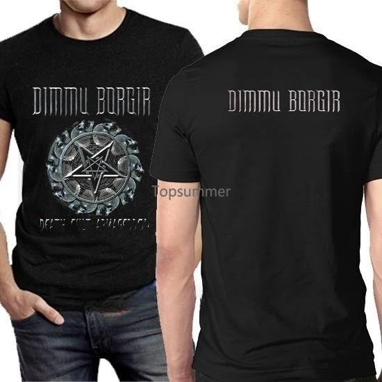 

Dimmu Borgir Tee Two Sides Tshirt New Mens T-Shirt Round Neck Short Sleeves Tops Clothing