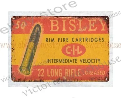 

Металлическая вывеска CIL Bisley 22 LR