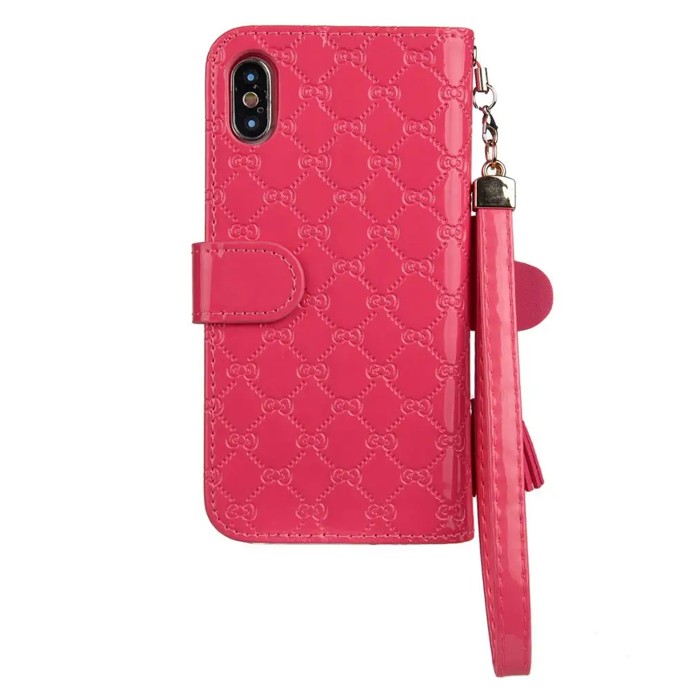 Flip Leather Wallet Phone Case For iPhone 13 12 11 Pro Max 14 6S 7 8 Plus X XS XR Max Glitter Cute Stand Cards Mobile Cover Book