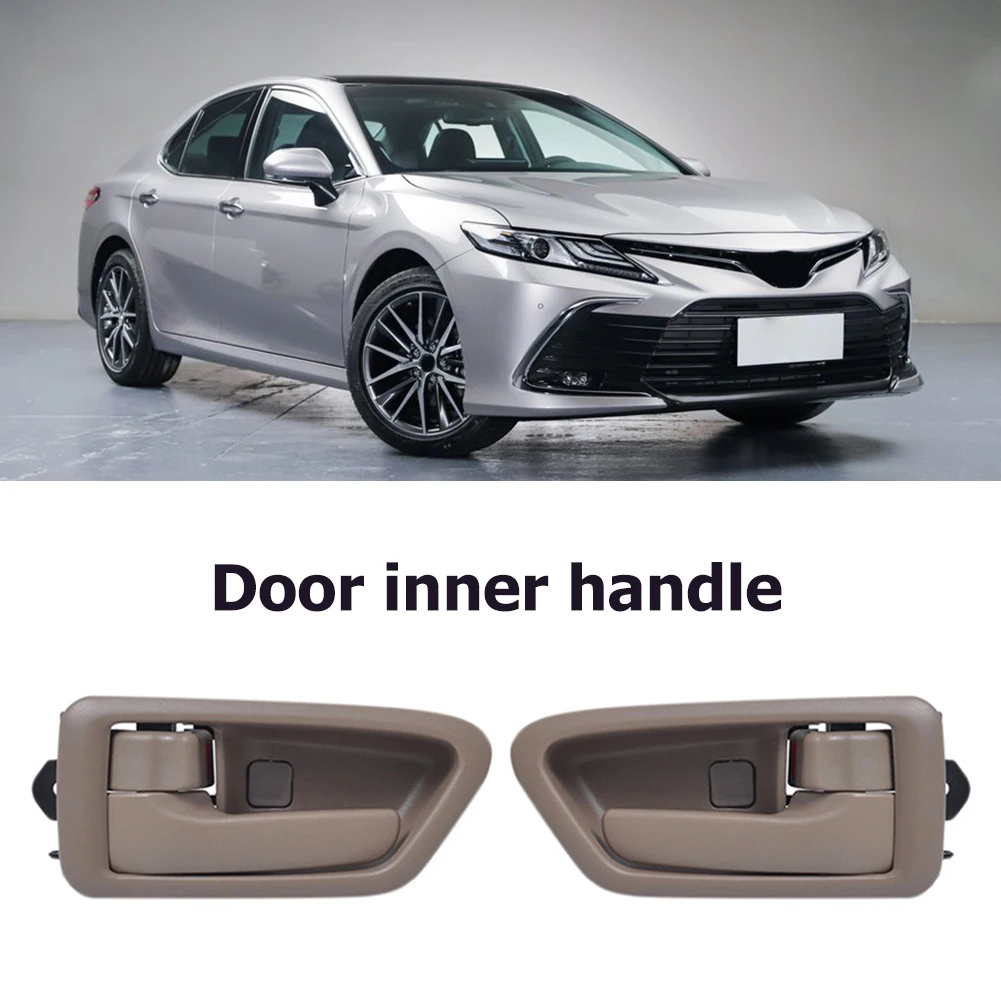 

2Pcs Inside Interior Door Handle Front Rear Driver & Passenger Side Replacement for 1997 1998 1999 2000 2001 Toyota Camry Beige