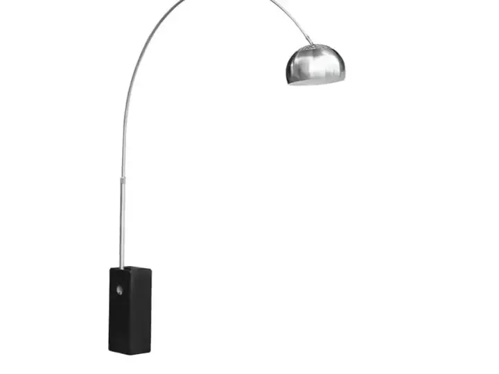 

Modern Marble Base Arc Standing Floor Lamp For Living Room