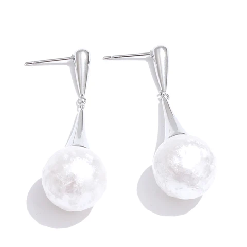 Yhpup серьги-капли из нержавеющей стали с искусственным жемчугом