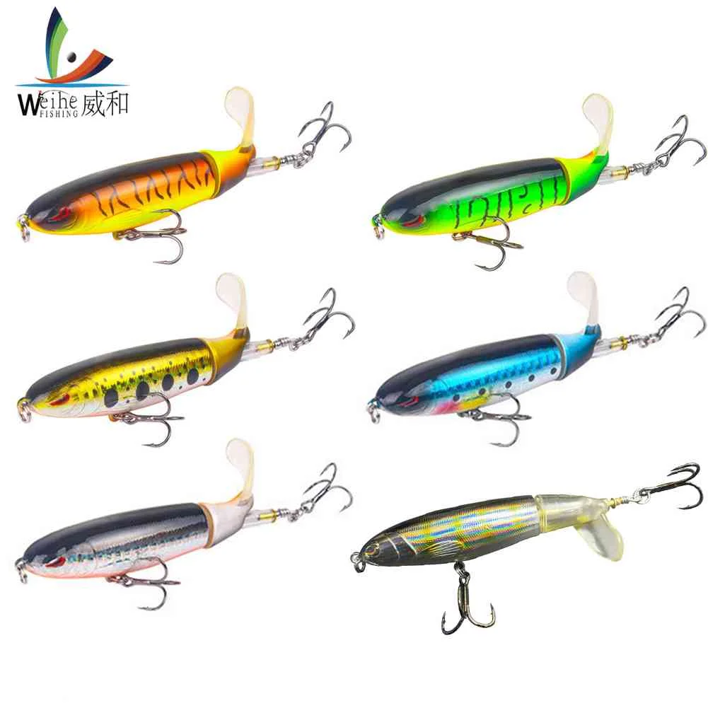 

Portable Simulation Artificial Bait Propeller Surface Tractor Pencil Plastic Hard Bait for Fisherman Angler Accessories