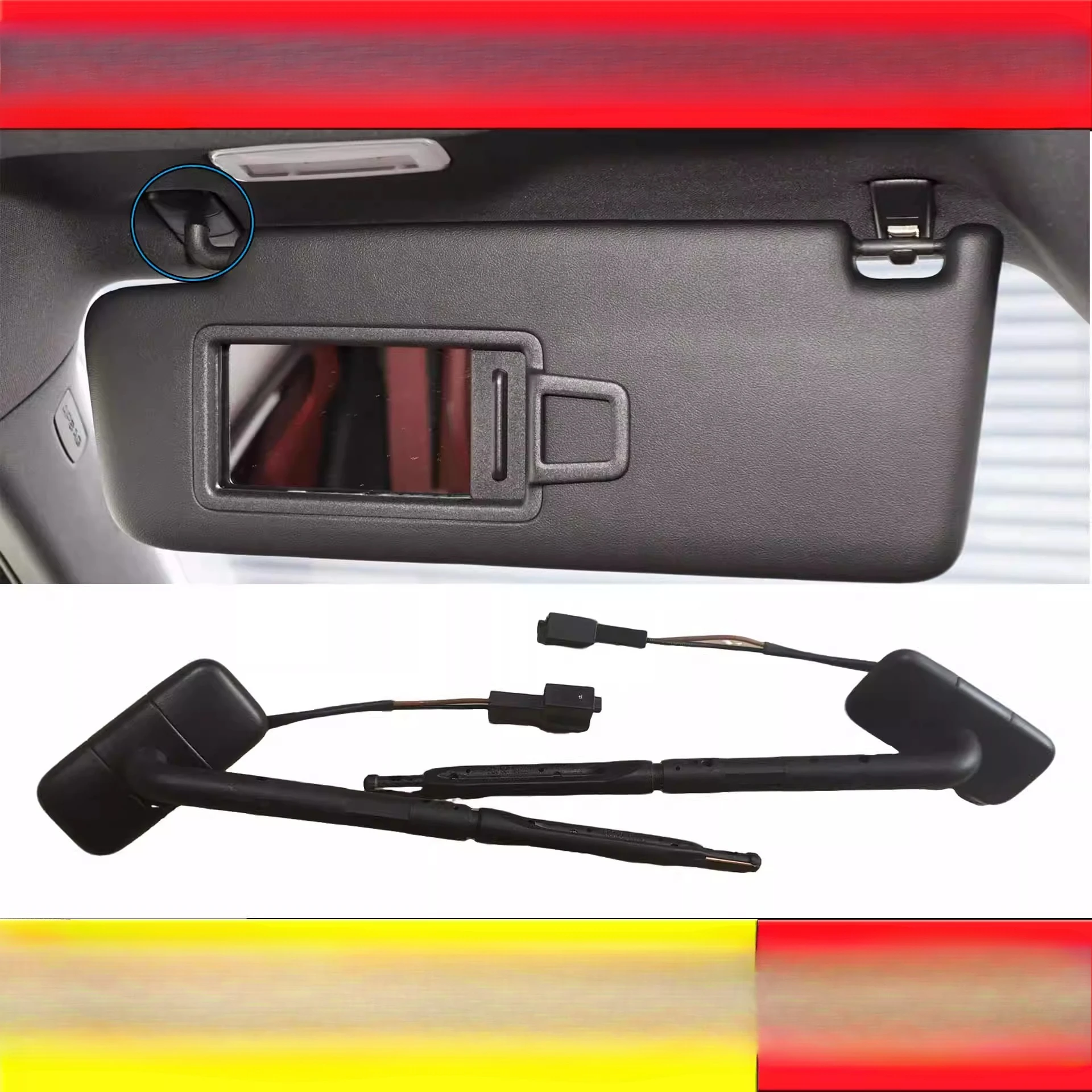 

1 шт. для Porsche Macan, шарнирная база солнцезащитного козырька, вращающийся стержень