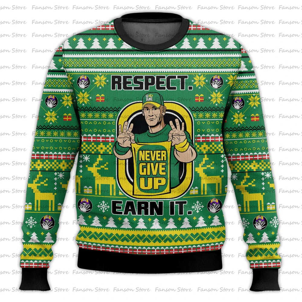 Мужские и женские рождественские уродливые толстовки с круглым вырезом 3D