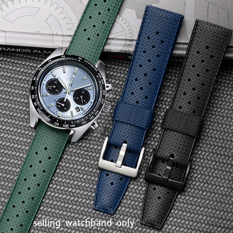 

Ремешок для часов Seiko Ice Blue Panda Di Sanyan SSC813P1 SSC911P1 909P1, резиновый силиконовый Браслет для наручных часов, 20 мм
