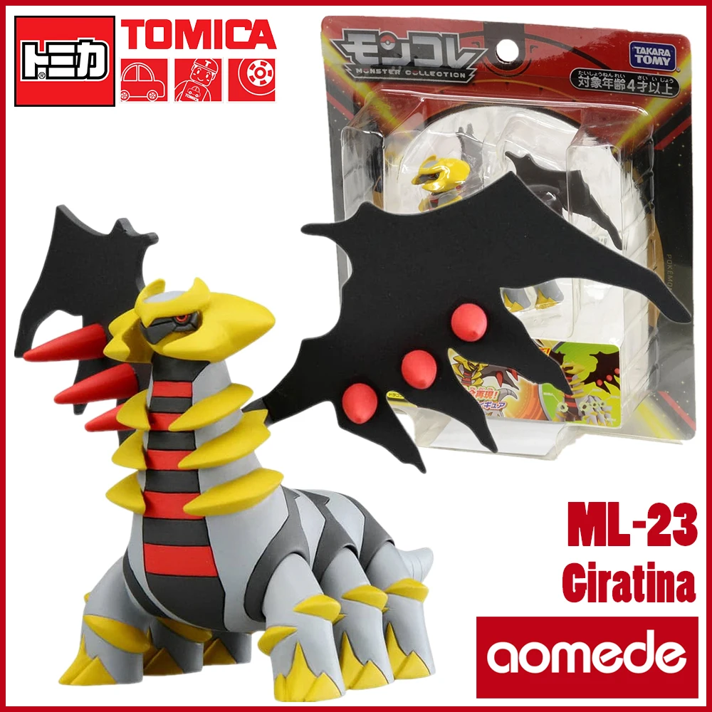 

Игрушки для детей Takara Tomy Tomica monglue Ex Pokemon ML-23 Giratina полимерная фигурка из аниме, коллекционные предметы