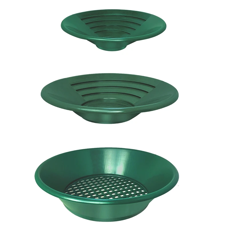 

3 шт., сковорода для добычи золота, из зеленого пластика