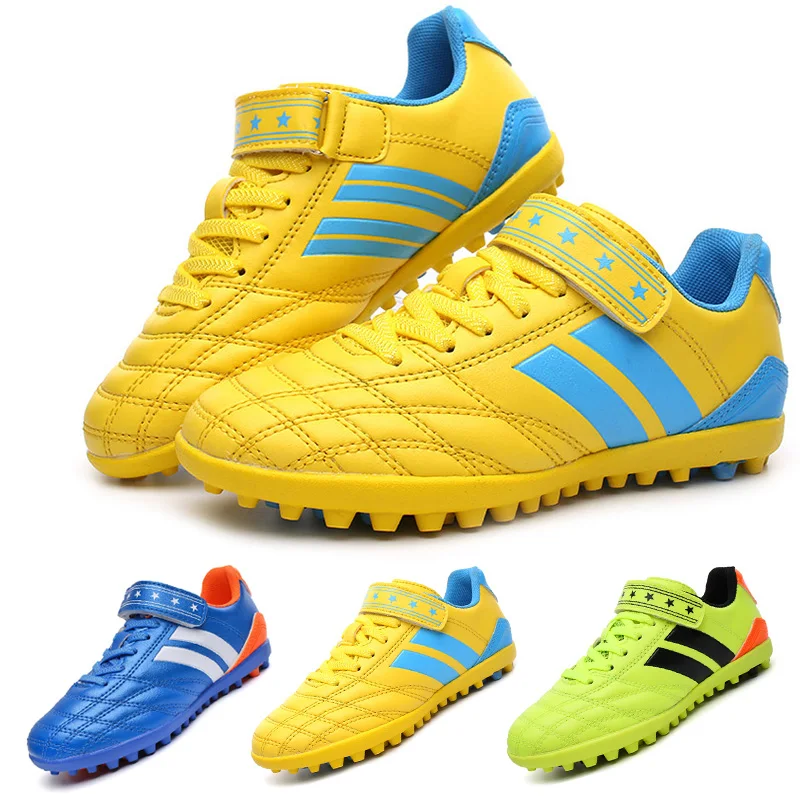 Personality Stylish And Comfortable Boys Girls Training Game Sneakers Indoor Outdoor Lawn Youth Student Soccer Shoes 30-38#