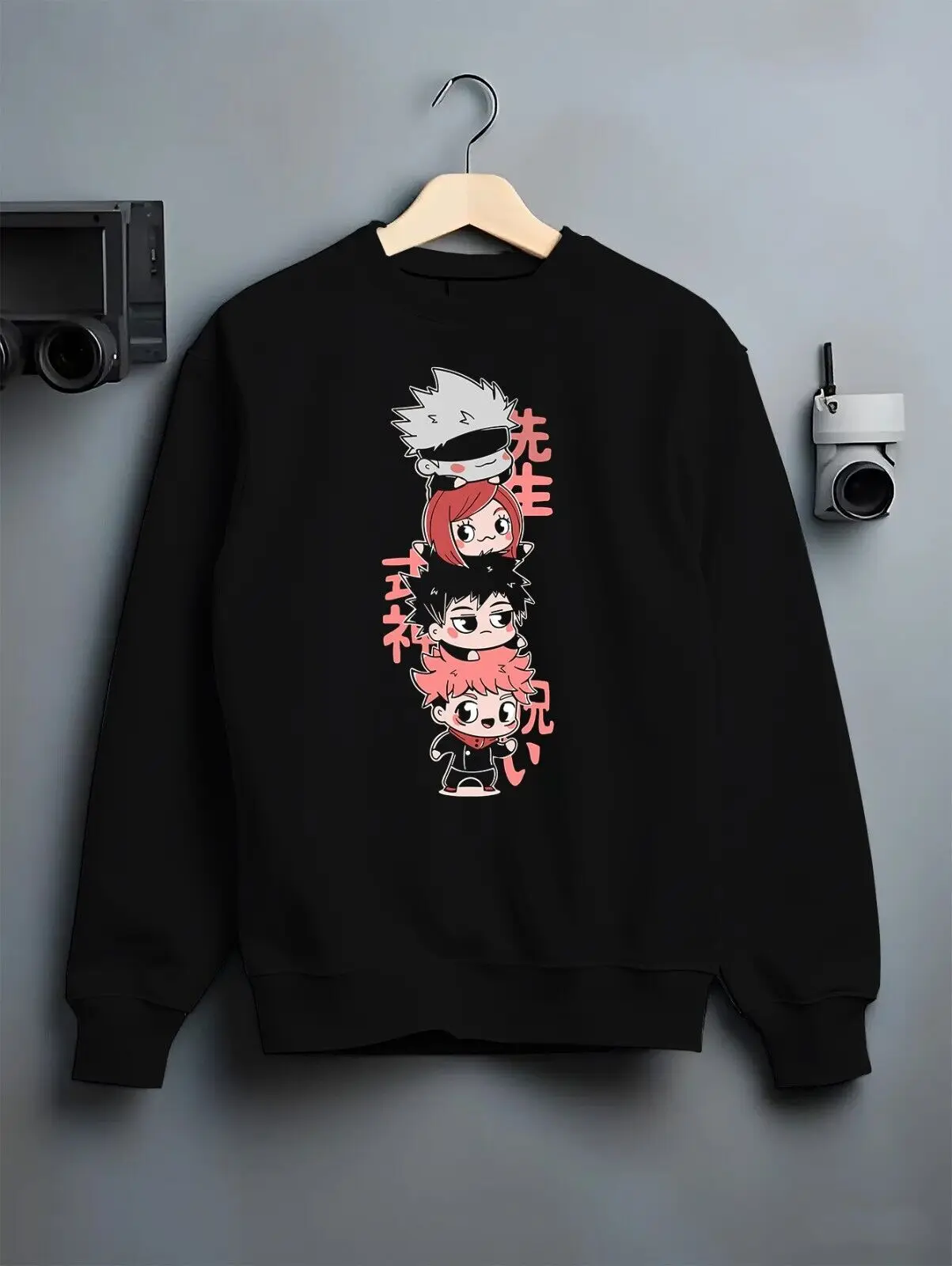 Милая футболка с капюшоном премиум-класса в стиле аниме Chibi Gojo Megumi Yuji Nobara Jujutsu Kaisen