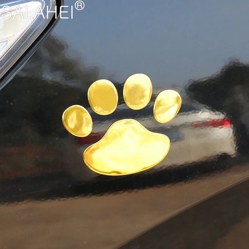 1 пара наклейки на автомобиль в виде собачьих лап |