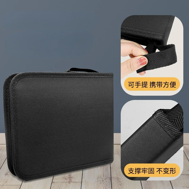 Чехол для карандаша черного цвета с 36/48/72 отверстиями канцелярские