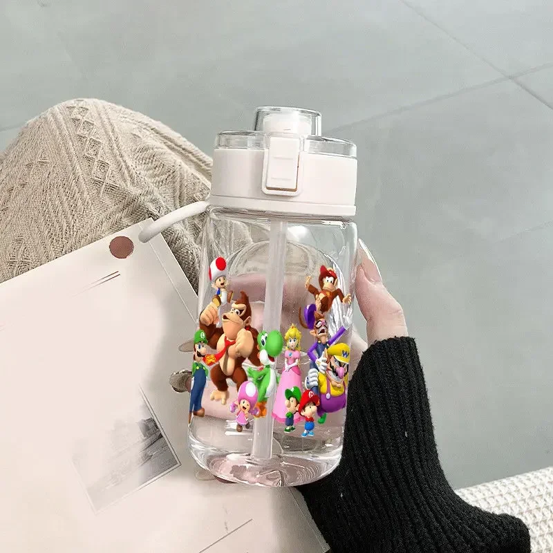 Портативная бутылка для воды в стиле Super Mario Bros мультяшная Спортивная уличная