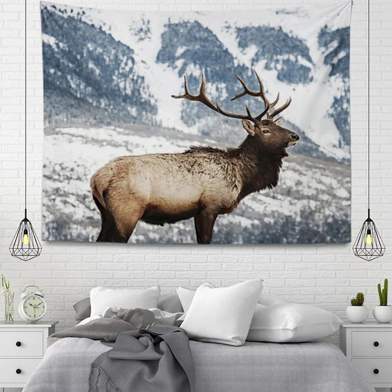 Настенный гобелен с растением эстетический домашний декор комнаты аксессуары в