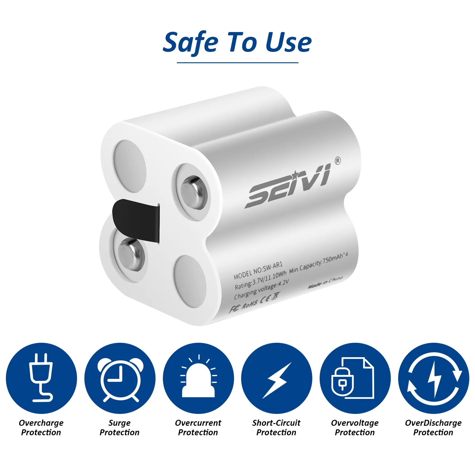 Комплект из 4 аккумуляторов с зарядным устройством для беспроводной камеры