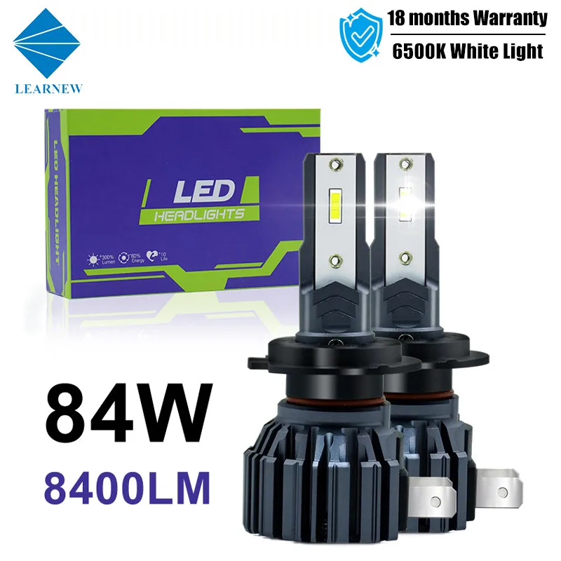 

LEARNEW H7 LED Headlight H11 LED Lights For Car Lamps 6500K 84W 8400LM 9005/HB3 LED 12V Auto Light Bulbs