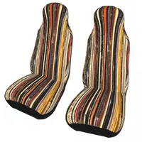 Vinyl Record Collection Photography Universal Car Seat Cover Off-Road Women Stripes Car Seat Cushion Polyester Hunting