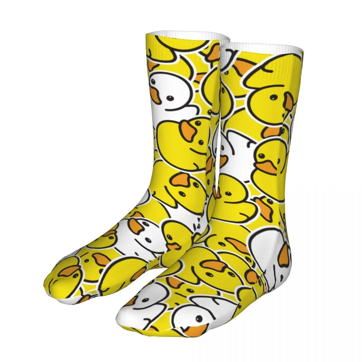 

New Socks Male Mens Women Novelty Ducky Cartoon Duck Rubber Pattern Socks High Quality Socks Spring Summer Autumn Winter