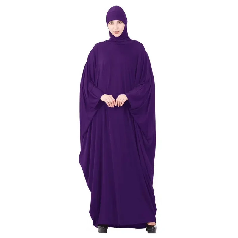 Цельное мусульманское женское молитвенное платье с капюшоном Абая исламская