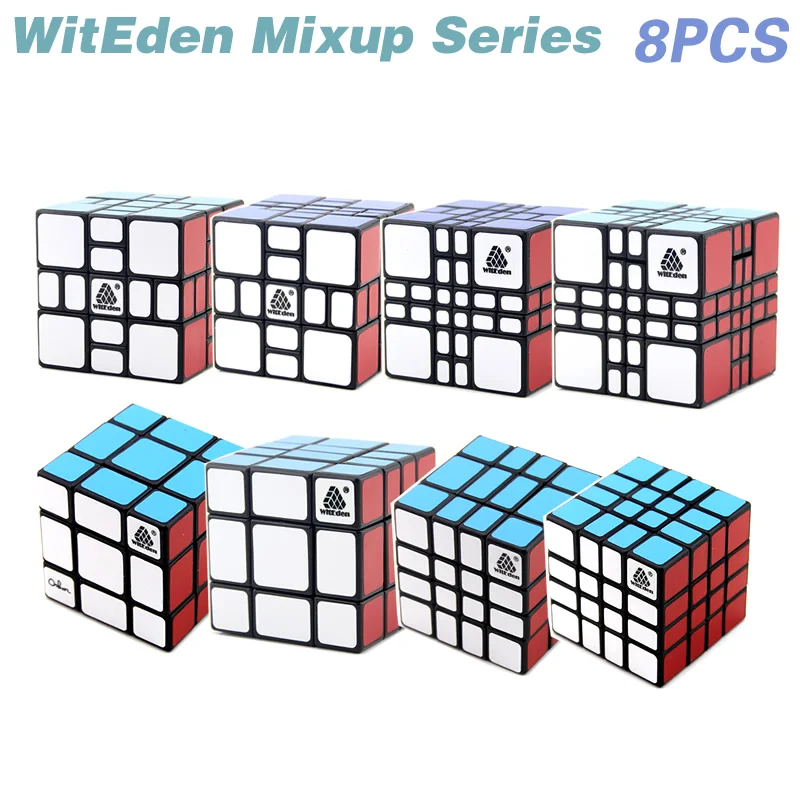 

Увеличенный Mixup, 3x3x3x3x4 4x4 4x3, 4x4x4 Plus, 8 шт. в наборе