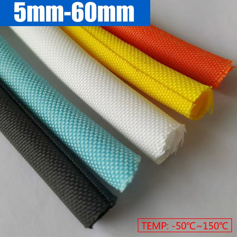 

1M 5-60mm Cable Sleeve Self Closing PET Braided Sleeve Expandable Auto Line Management Overlap Split Pipe Tube Wire Wrap Protect