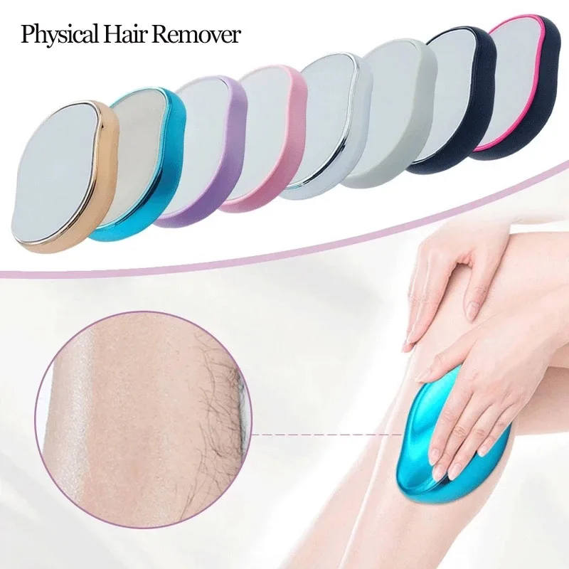 

Dropship Physical Hair Remover Crystal Hair Eraser Reusable Painless Safe Epilator for Legs Arms Manual Hair Removal Beauty Tool
