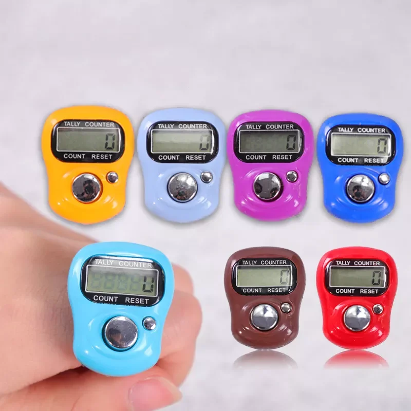 

1PCs Portable Mini Counter Stitch Marker Row Finger Precision Practicality LCD Electronic Digital Counter Knitting Sewing Tools