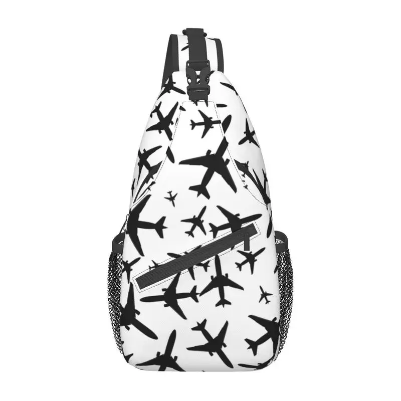 

Random Airplanes Pattern Sling Bag Men Fashion Aviation Fighter Pilot Shoulder Chest Crossbody Backpack Cycling Camping Daypack