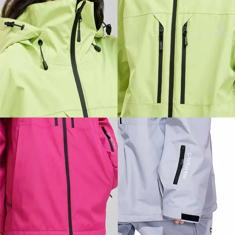 Зимний комплект спортивный горный комбинезон уличный Теплый Женский костюм для