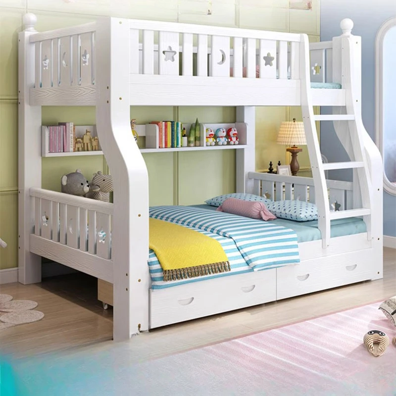 Двуспальная кровать для мальчиков и девочек роскошная современная в