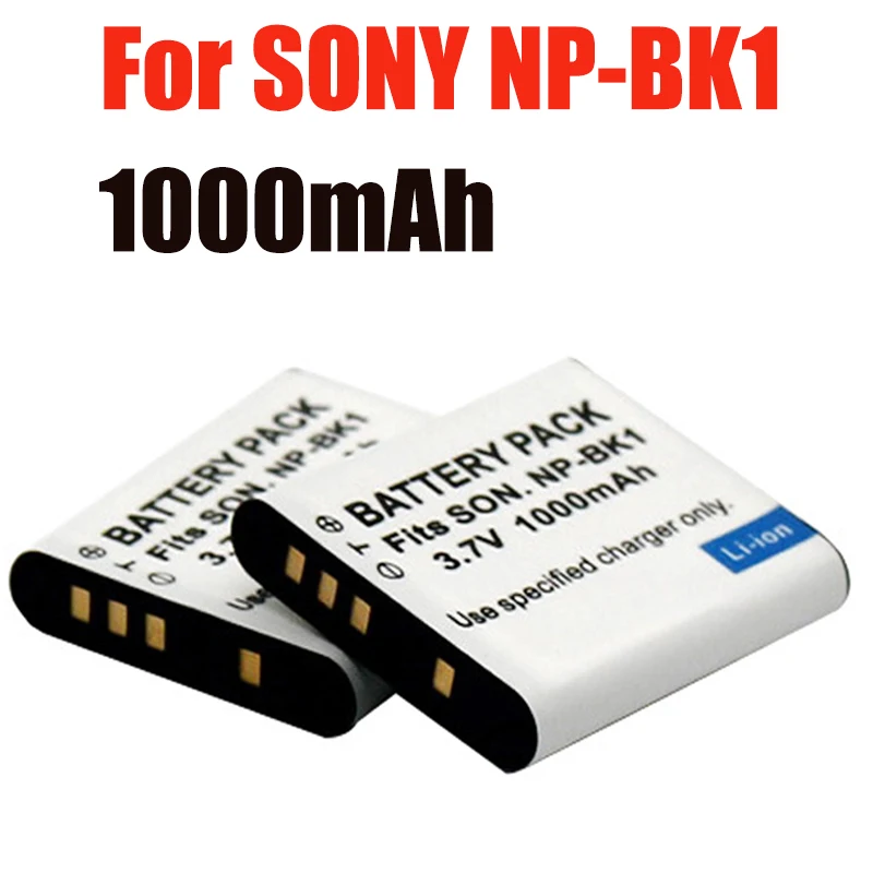 

Аккумулятор для Sony Cybershot NP-BK1 DSC W370 S980 S750 S780 S950 W190, 1000 мАч
