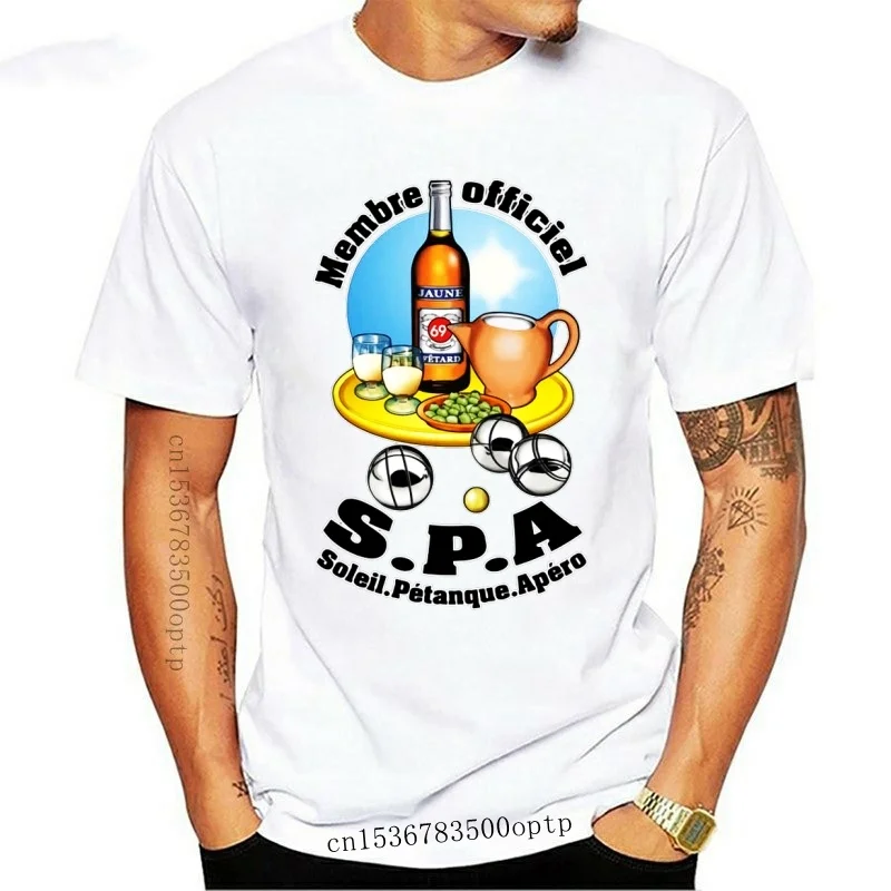 

Мужская футболка премиум-класса, petanque apero shirt, spa, sun, 2021