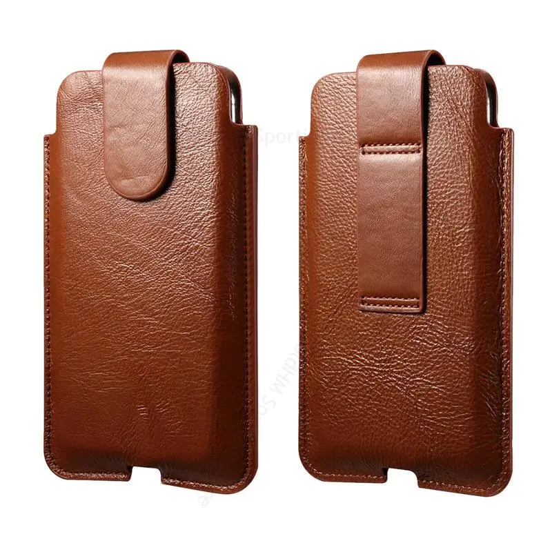 

Universal Genuine Leather Phone Case For Doogee V20 N40 X96 X93 V10 X95 X9 X80 Pro X10S X50L X70 Y7 Plus Waist Bag Phone Pouch