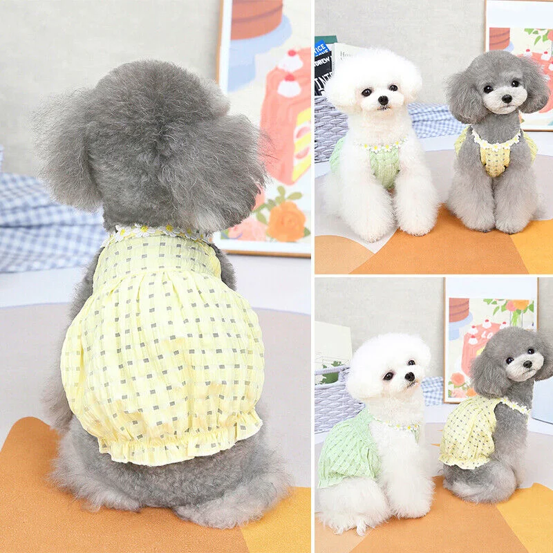 

Pet Puppy Small Dog Cat Lace Princess Tutu Dress Skirt Clothes Apparel Costume.