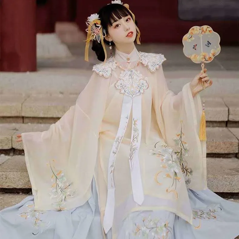 Женский костюм Hanfu для взрослых и студентов изготовленный в китайском стиле с