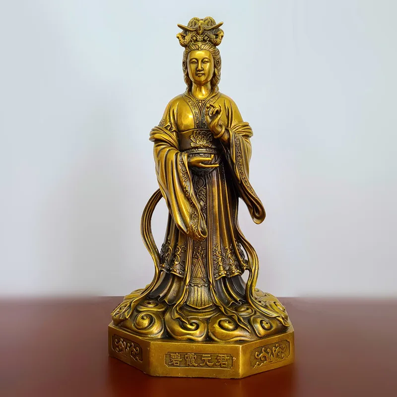 Бронзовая статуя Seiko Bixia Yuanjun, бабушка тайсхан, богиня тайсхана, Taoist Supply