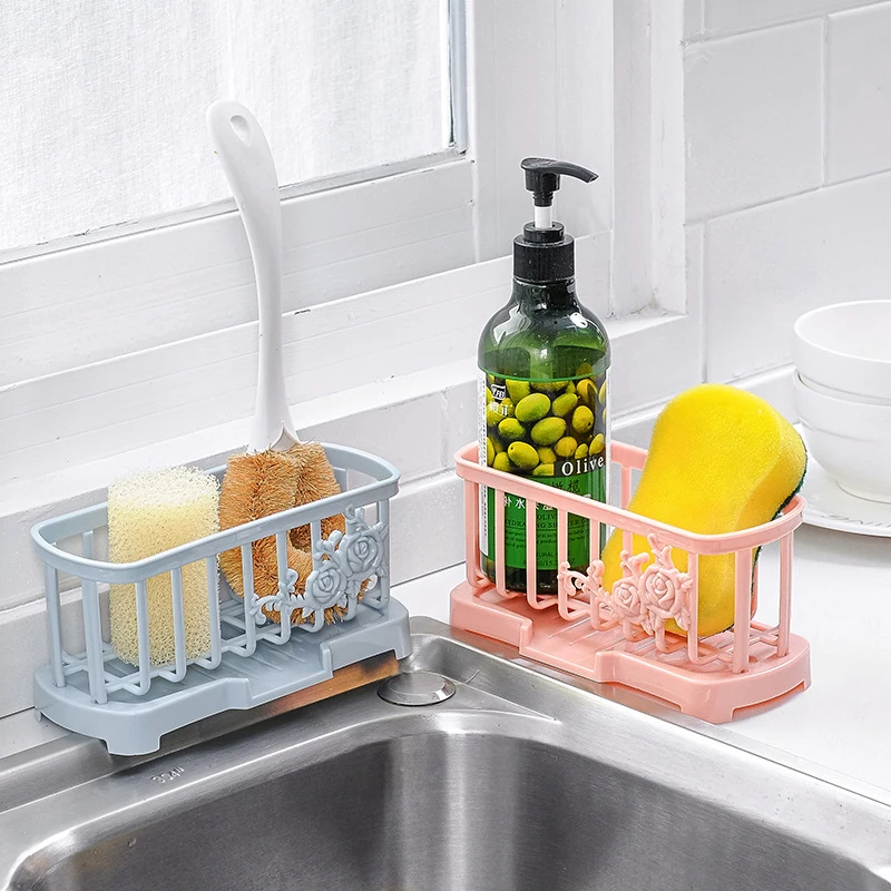 

Household Sponge Storage Racks Dish Racks Clean Drain Racks Sink Racks Wall Hanging Storage Holder Tableware Shelf Drainer Racks