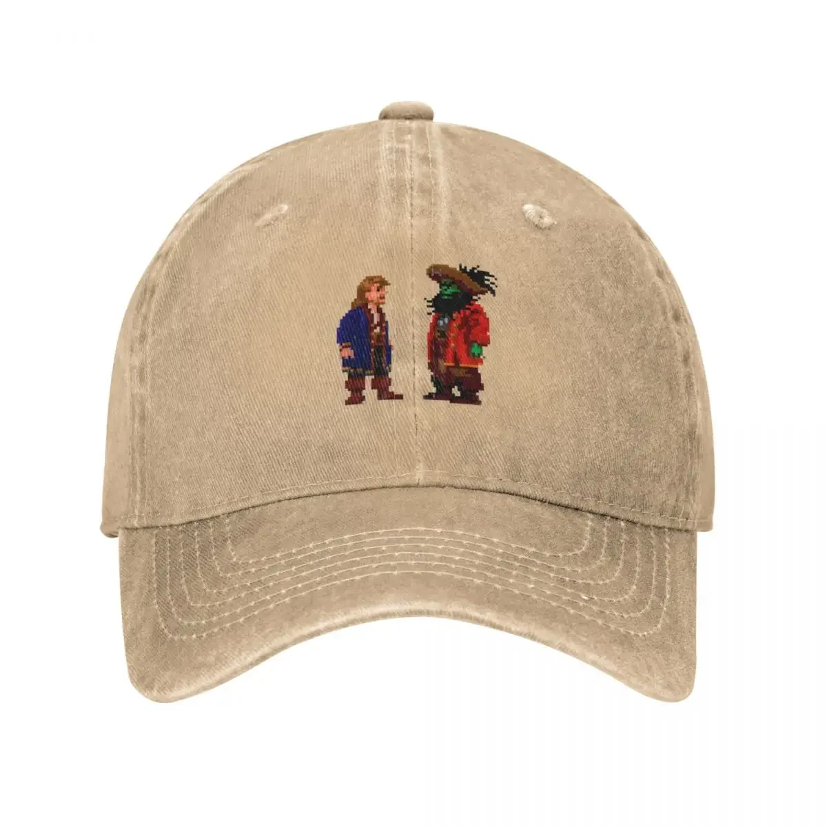 Стильная Ретро Кепка Guybrush LeChuck с изображением обезьянки ковбойская мытая