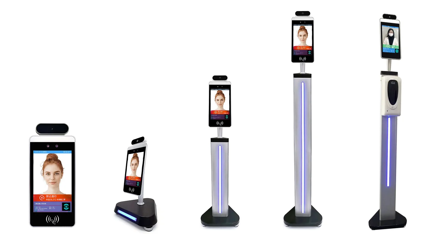 

Face recognition lcd display thermal temperature monitor thermometer temperature measurement scanner