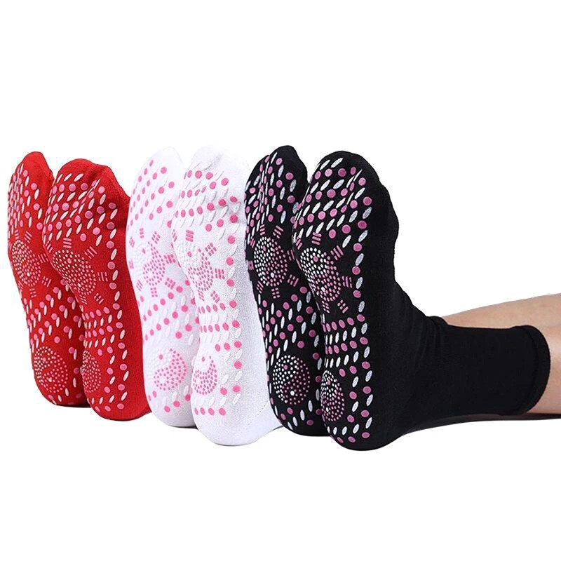 

Self-heating Socks Men Women Foot Massage Magnetic Therapy Health Heated Socks Non-slip Dots Relieve Tired Winter Warm Equipment