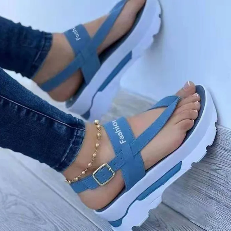 Women Sandals 2023 New Platform Sandals For Summer Wedges Shoes Women Platform Heels Sandalias Mujer Luxury Summer Flip Flops