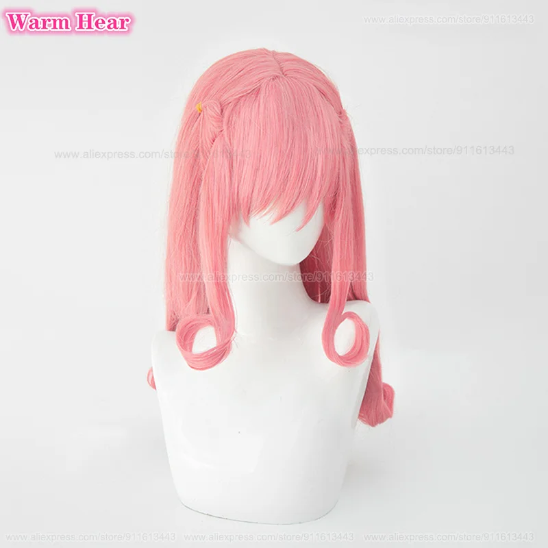 Искусственный парик для косплея искусственного аниме 60 см длинные розовые