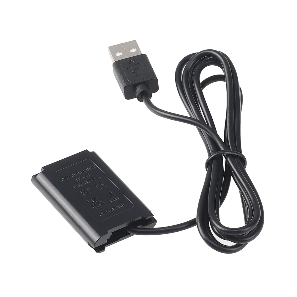 Dummy Battery NP-BX1 Virtual + USB Cable Integrated 5V/2A 24AWG OD3. 0mm Fotografica Photography Accessories
