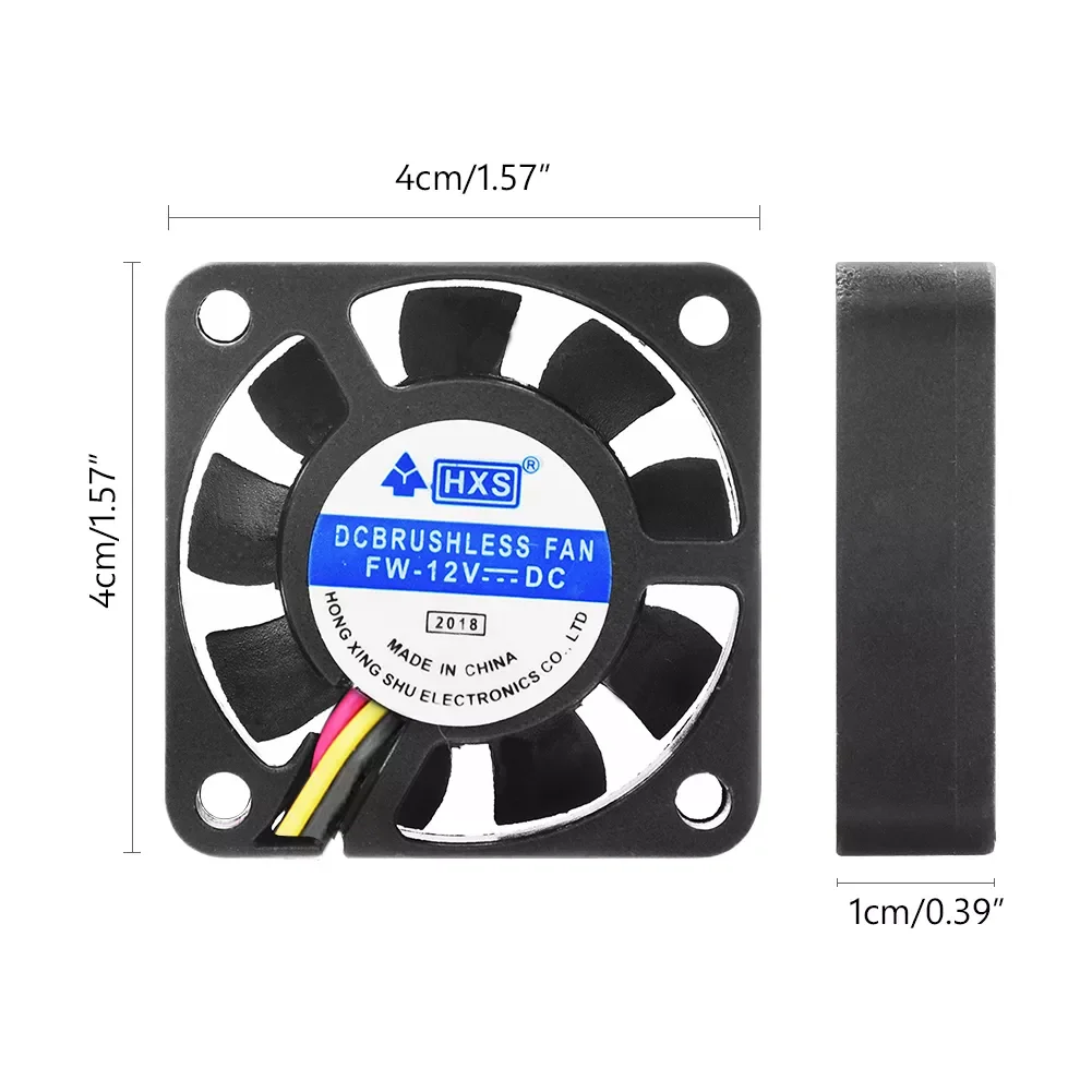 

Portable Computer 40 x 40 x 10 mm fan Cooler 12V 4CM 40MM PC CPU Cooling Cooler Fan 3 pin for video card Drop shipping traf